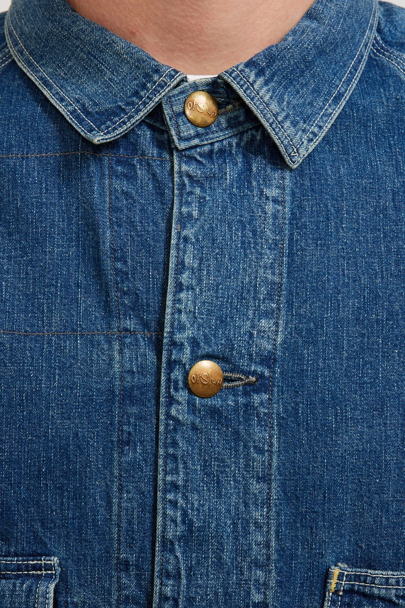 1950's Coverall Used Wash Denim Used