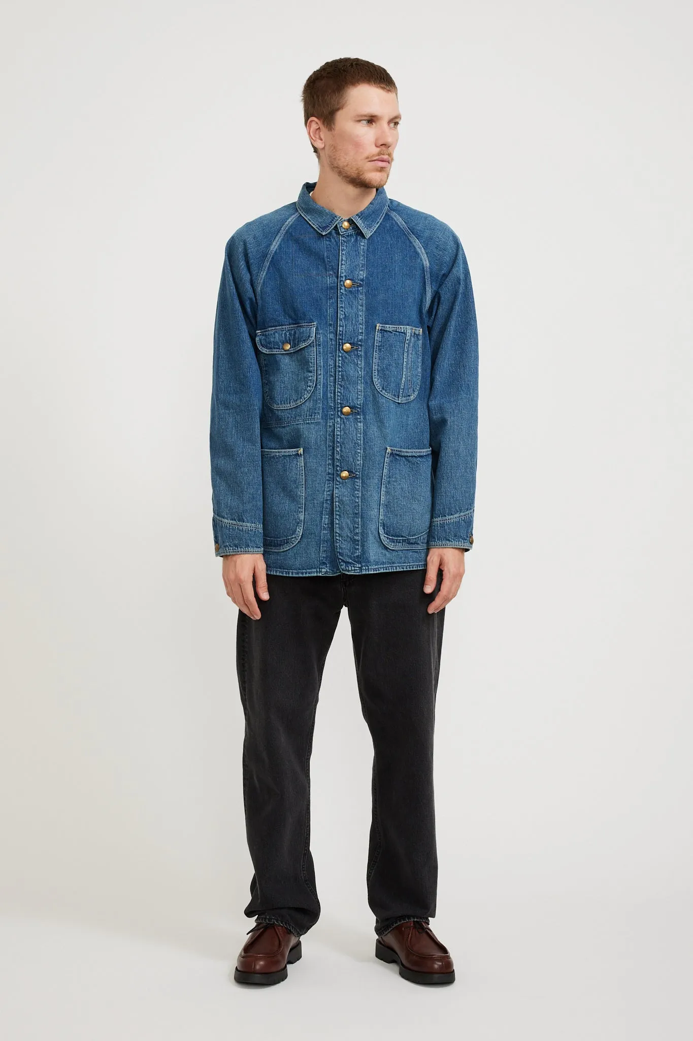 1950's Coverall Used Wash Denim Used