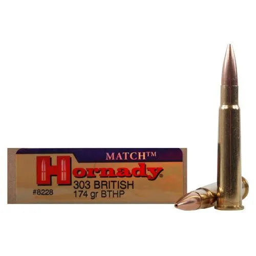 303 British by Hornady - 174 Gr. BTHP Match (Per 20)