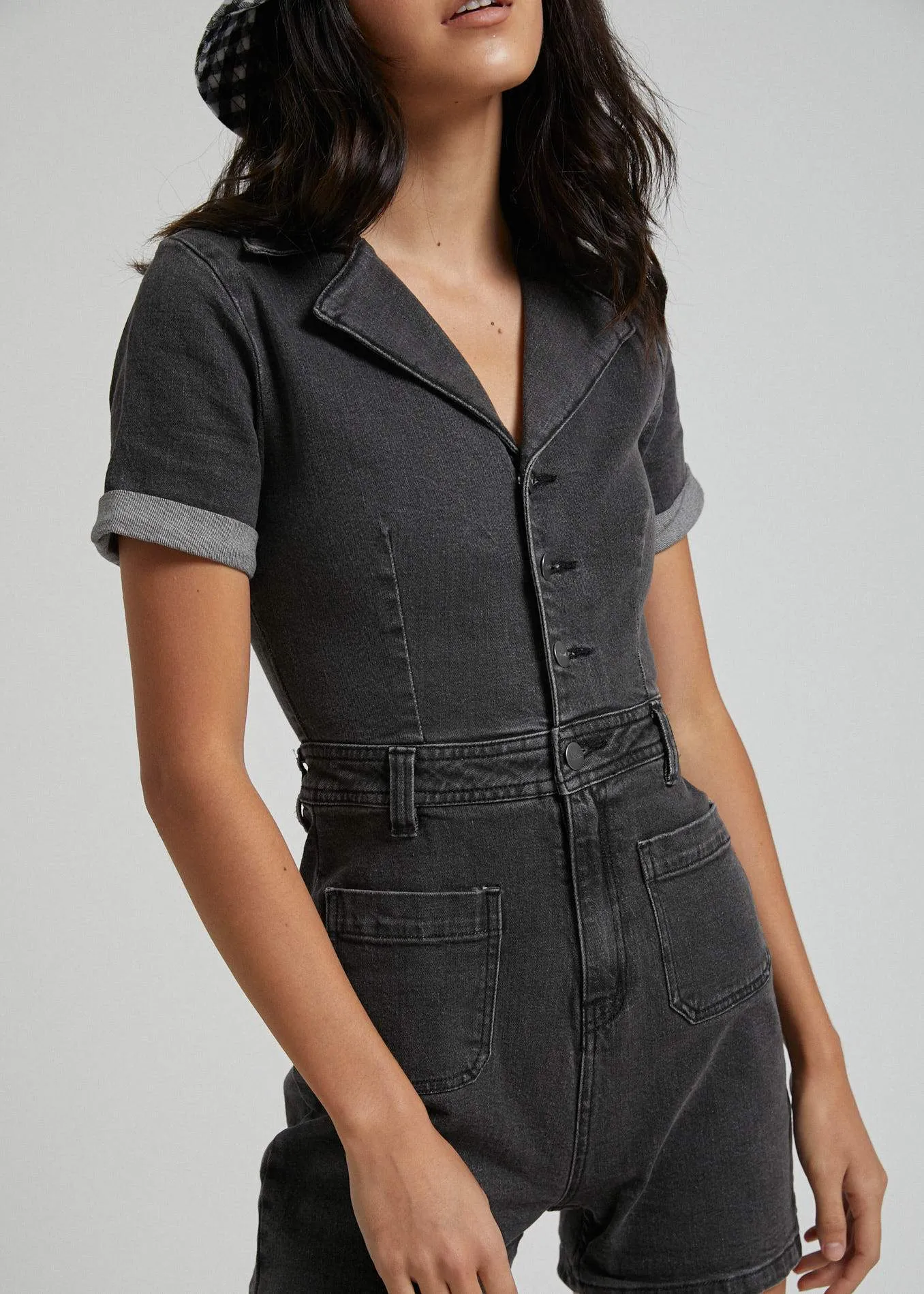 Afends Womens Gigi - Denim Jumpsuit