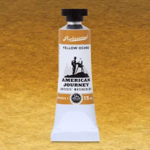 American Journey Artists' Watercolor - Yellow Ochre, 15 ml