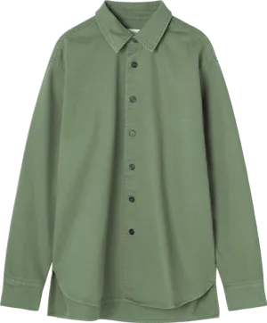 American Vintage Green Long Sleeve Cotton Shirt UK M/L