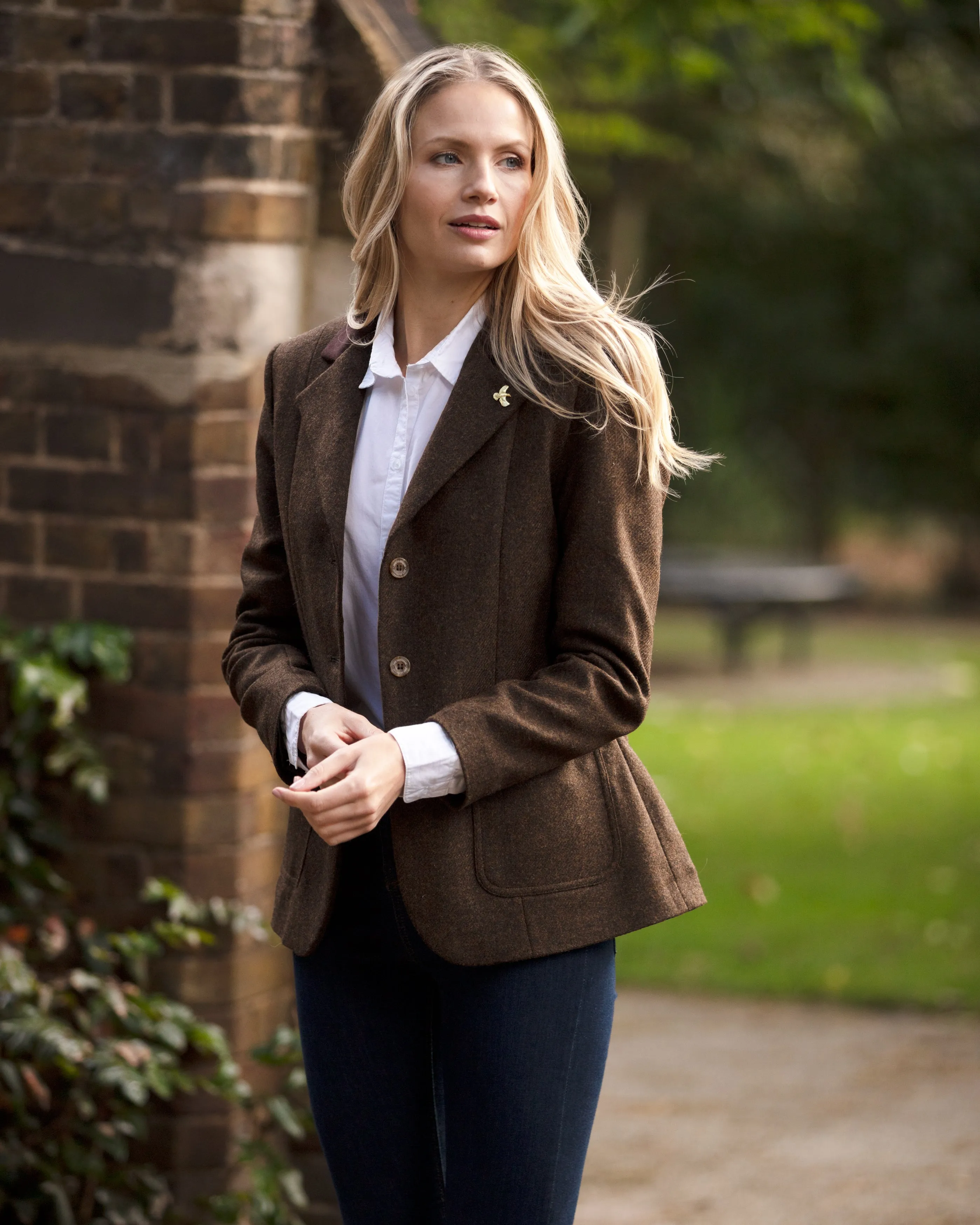 Arena Tweed Blazer - Brown