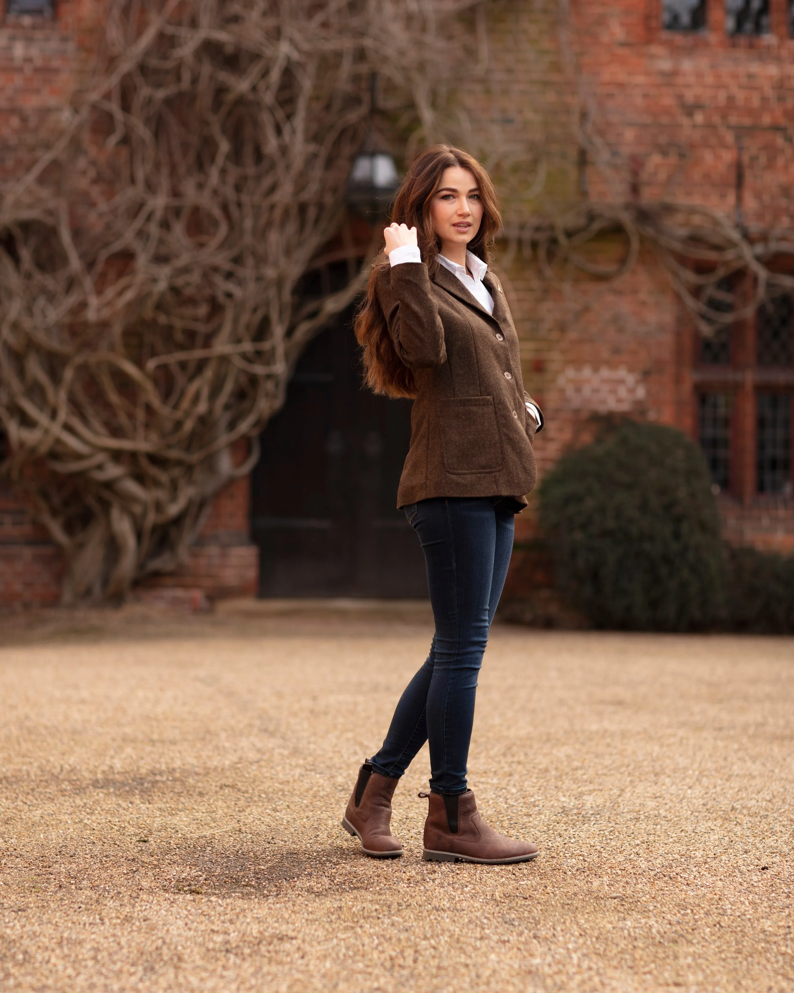 Arena Tweed Blazer - Brown