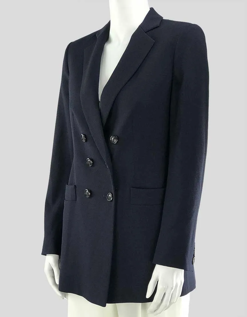 Armani Collezioni Double Breasted Navy Blazer 4 US