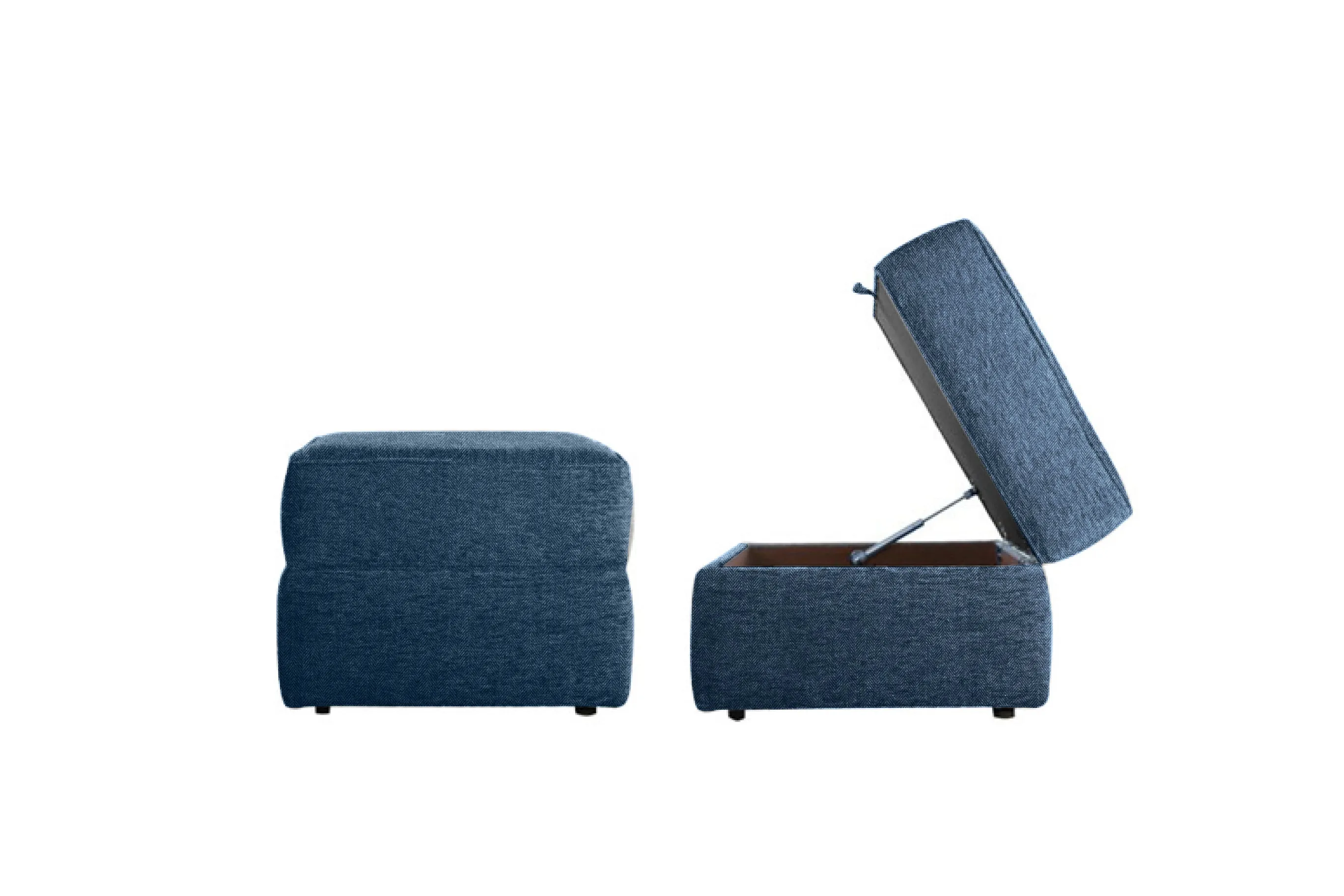 Blenheim | Storage Stool | Orly Blue