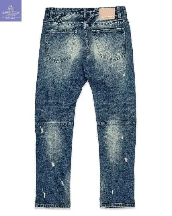 Boro Patchwork Straight Leg Jeans