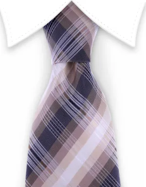 Brown Plaid Necktie