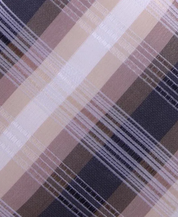 Brown Plaid Necktie