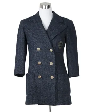 Chanel Navy Tweed Jacket sz 4