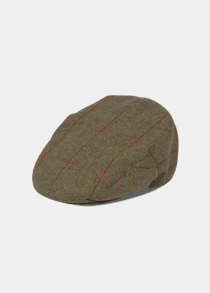 Combrook Men's Tweed Flat Cap In Sage