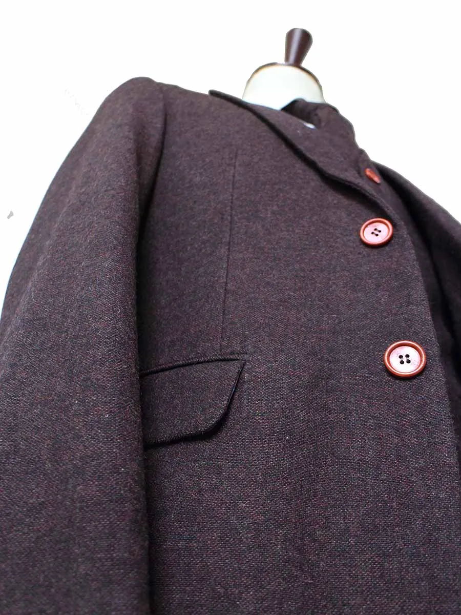 DARK BROWN BARLEYCORN TWEED 2 PIECE SUIT