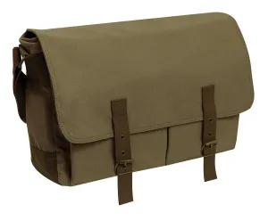 Deluxe Vintage Canvas Messenger Bag