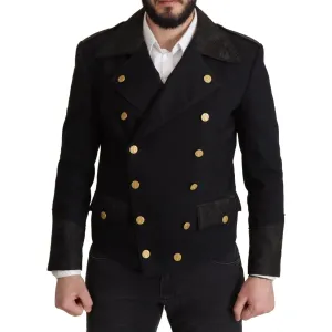 Dolce & Gabbana Elegant Black Double Breasted Jacket