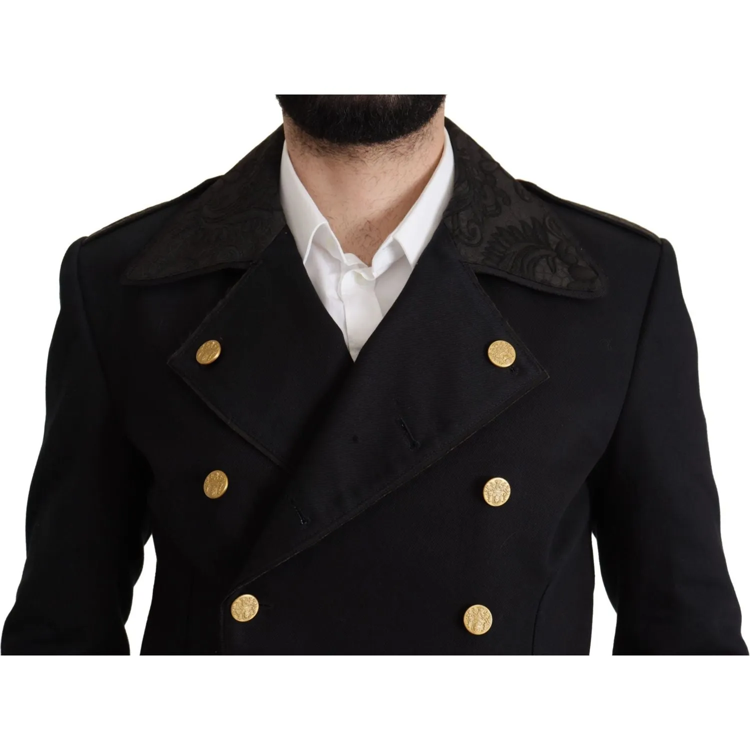 Dolce & Gabbana Elegant Black Double Breasted Jacket