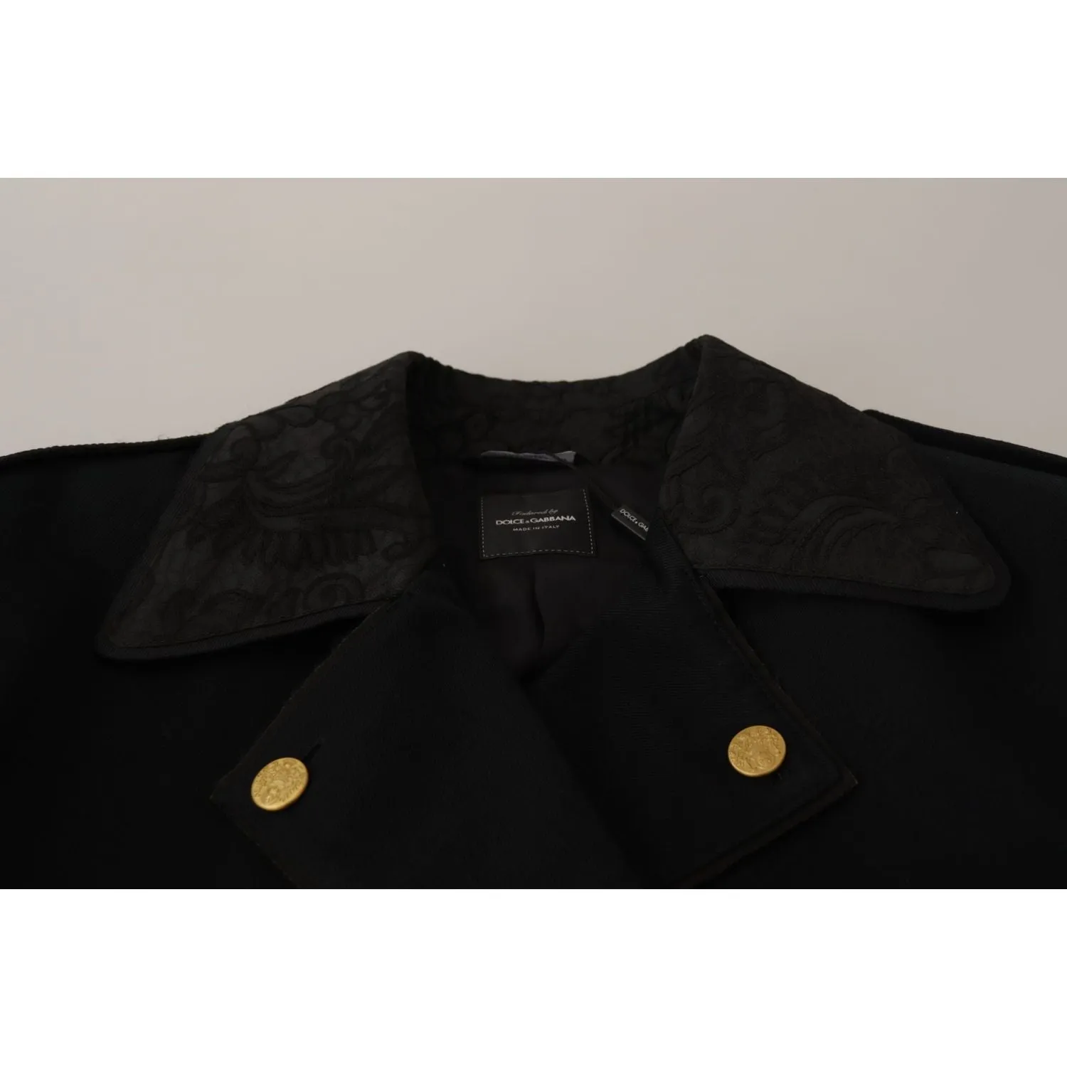 Dolce & Gabbana Elegant Black Double Breasted Jacket