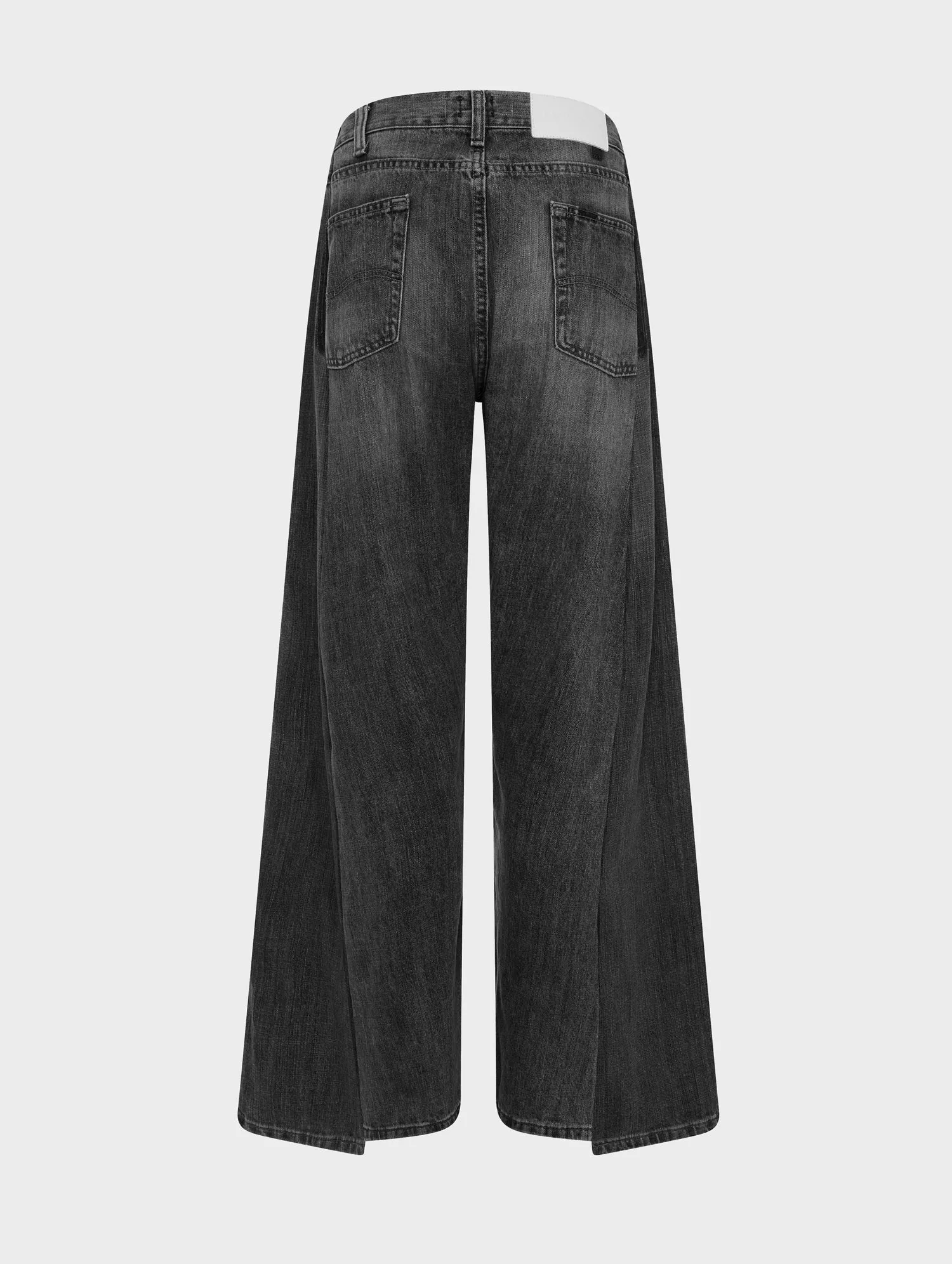 Freya Wide Leg Jean Charcoal Grey