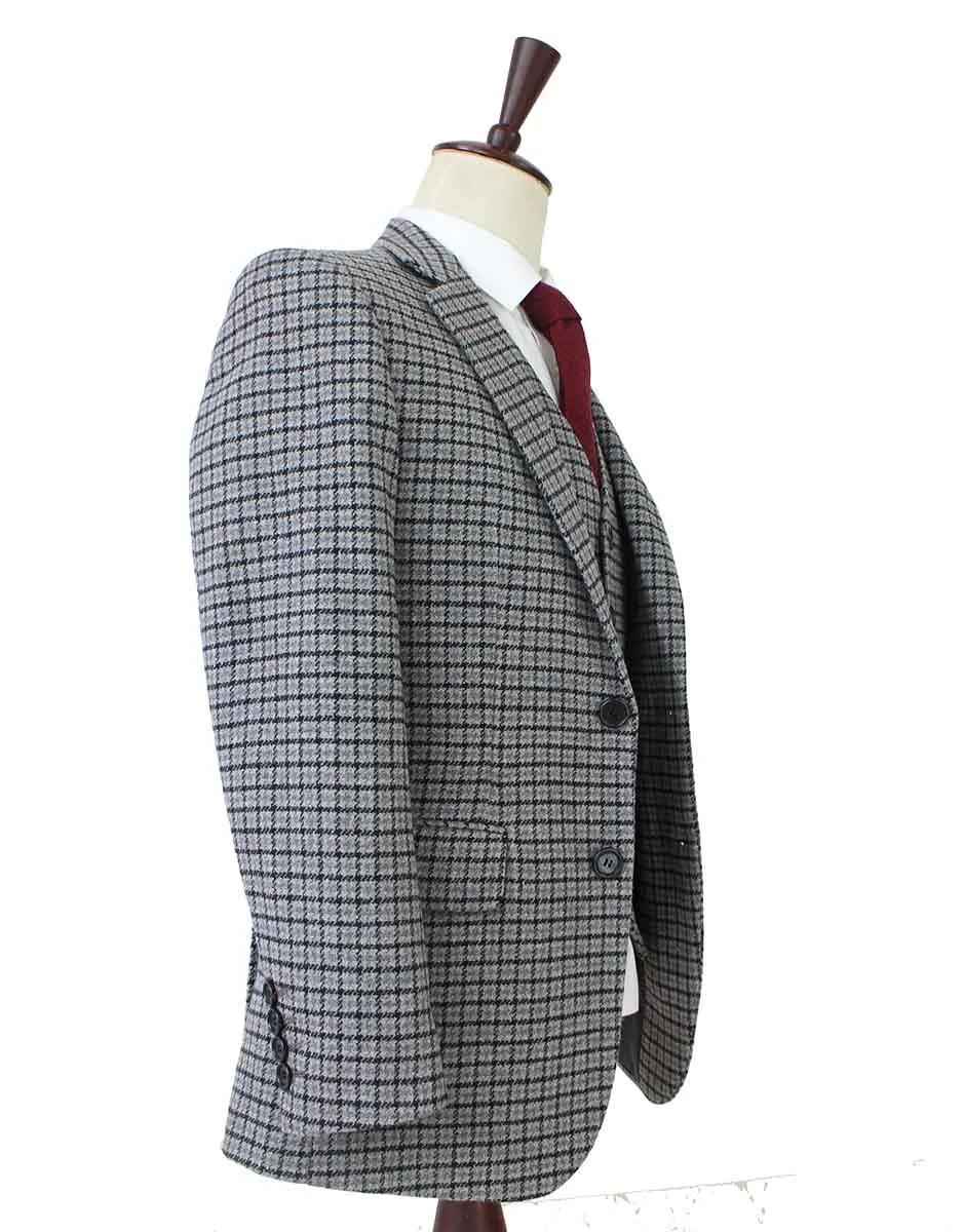 GREY HOUNDSTOOTH TWEED 2 PIECE