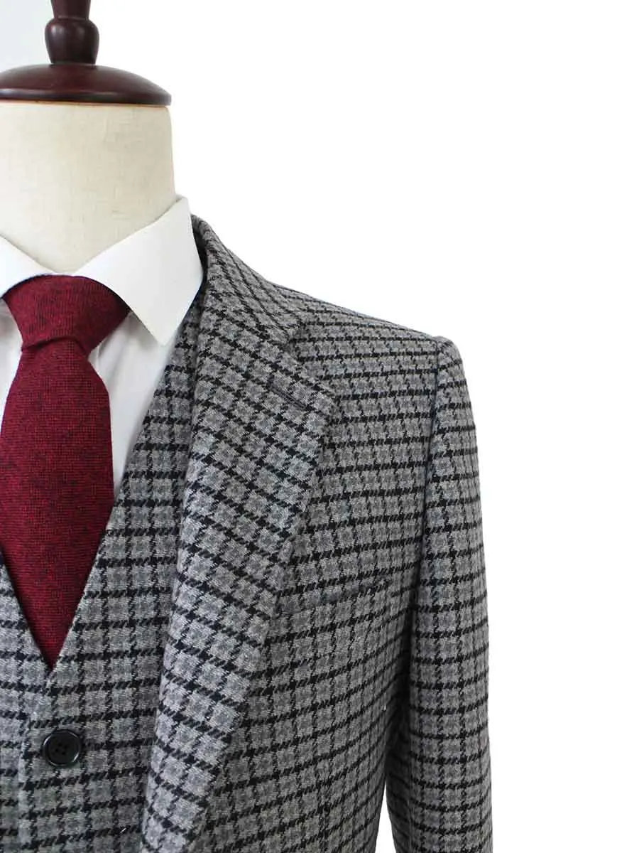 GREY HOUNDSTOOTH TWEED 2 PIECE