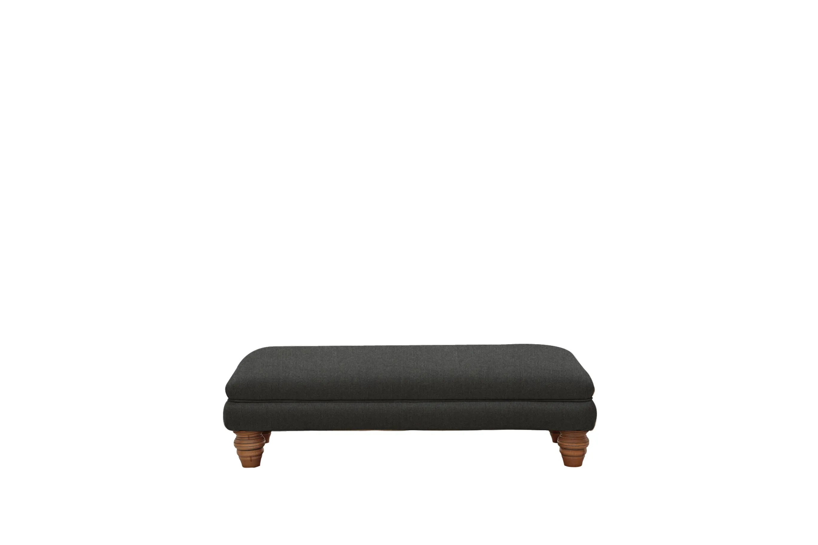 Grosvenor | Plain Bench Footstool | Orly Dark Grey