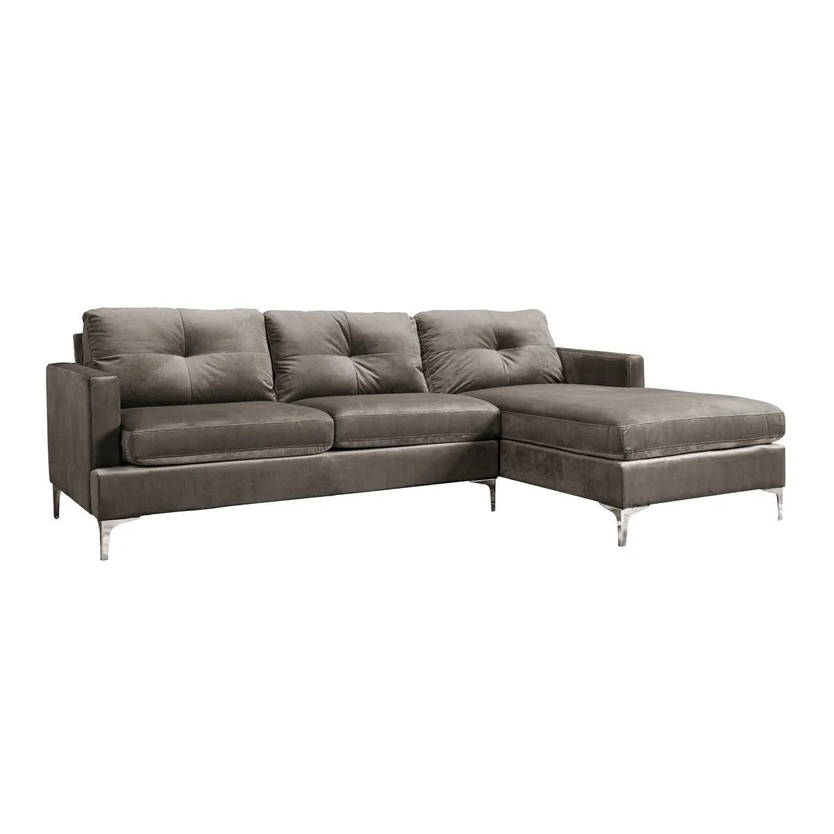 Hamilton Brown Sectional with Right side Chaise