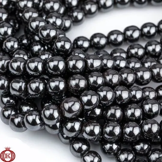 Hematite Beads Smooth Round