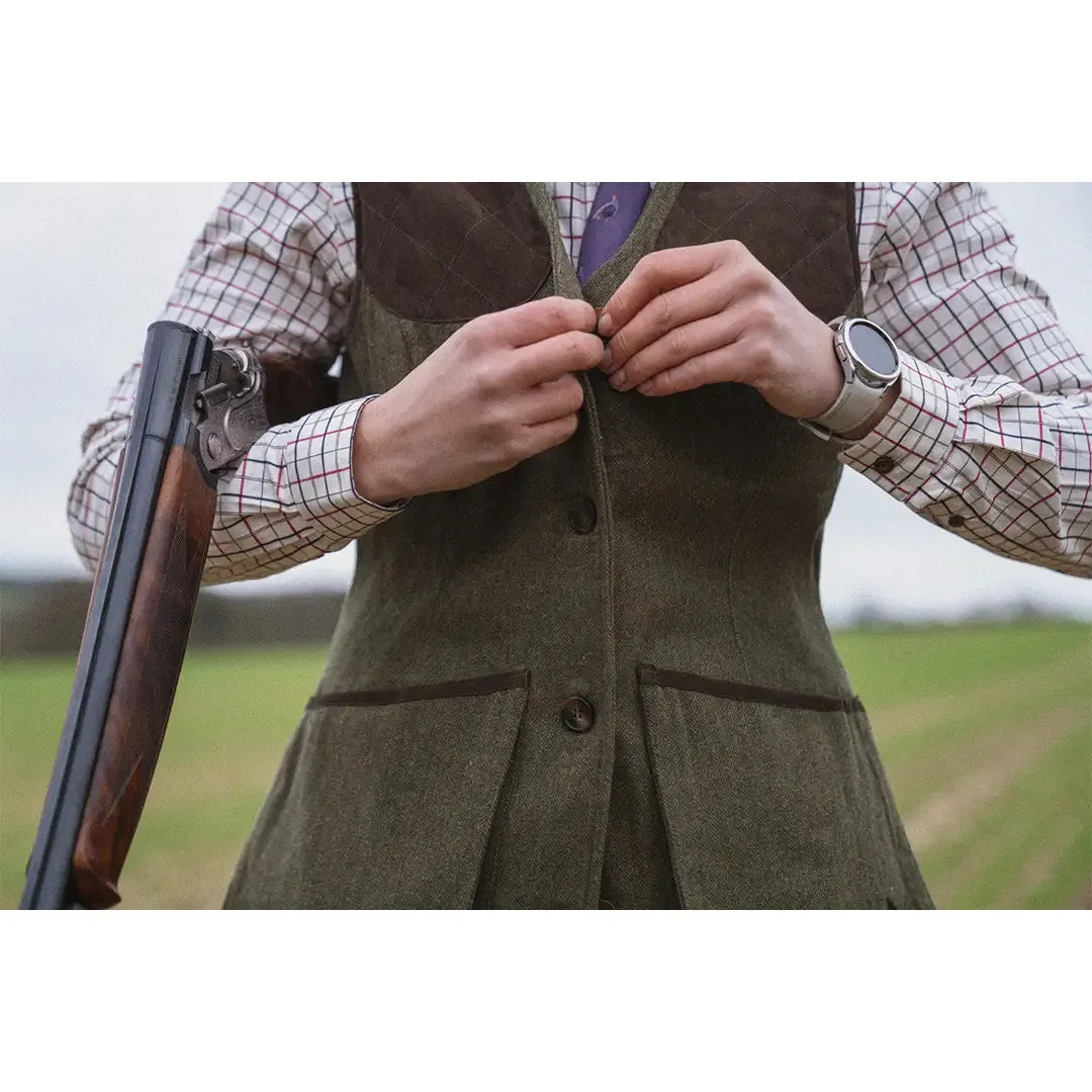 Hillside Harriet Waistcoat - Moss Green by Seeland