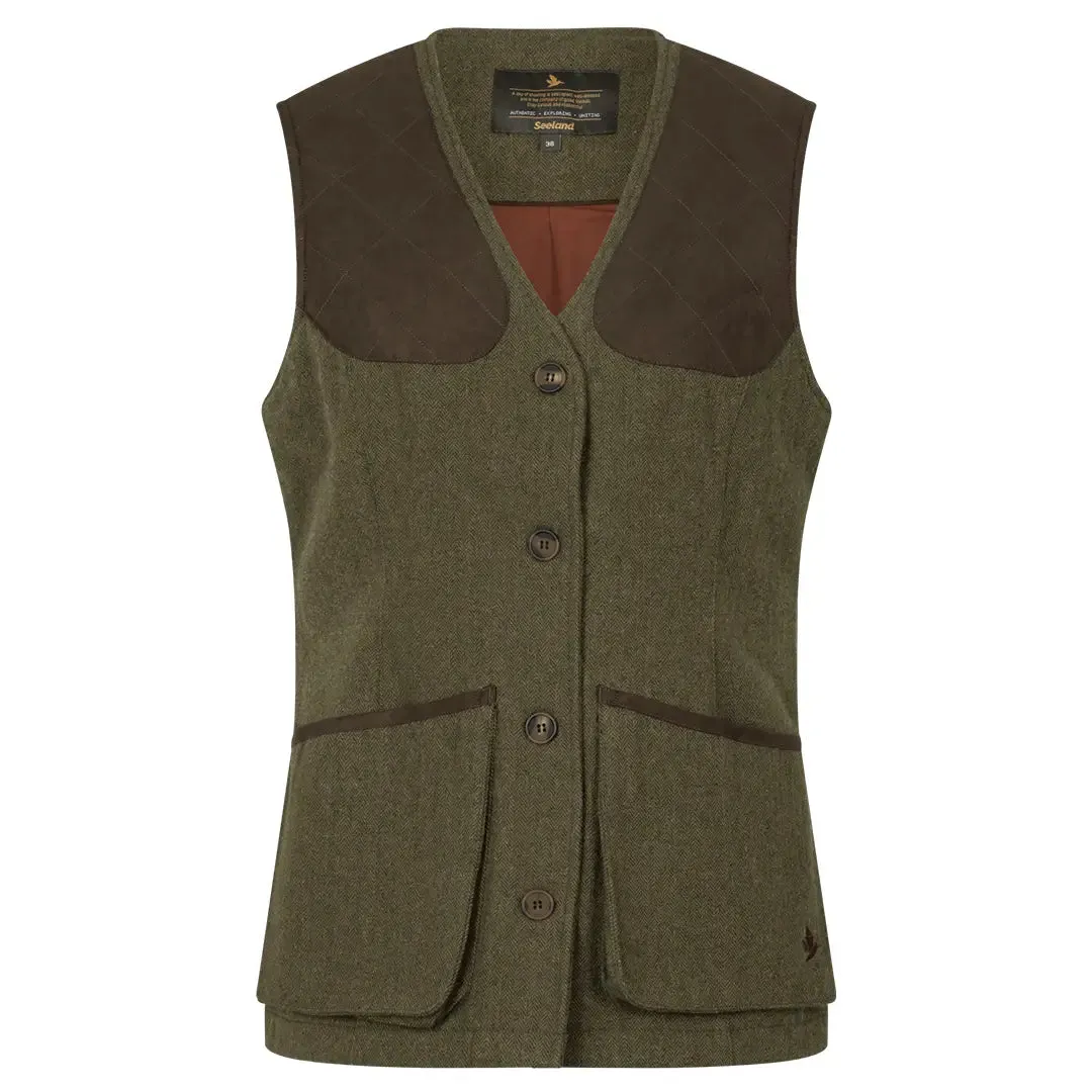 Hillside Harriet Waistcoat - Moss Green by Seeland