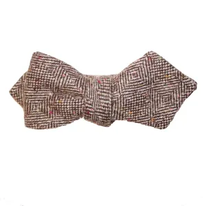 Jolly Professor Donegal Herringbone Tweed Diamond Point Bow Tie