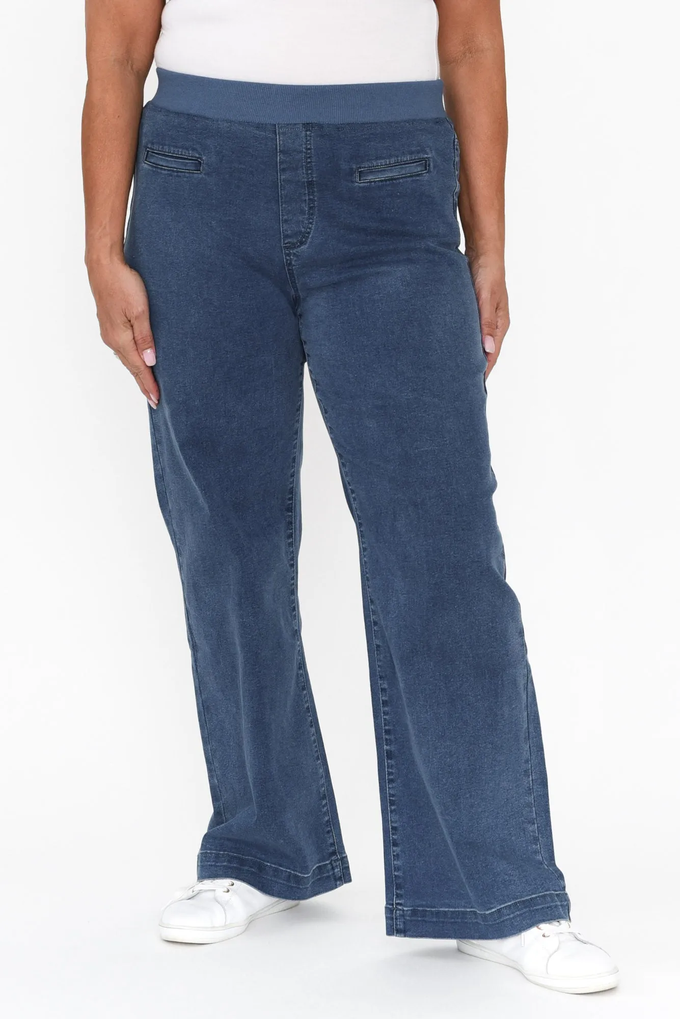 Maddy Blue Wide Leg Jeans