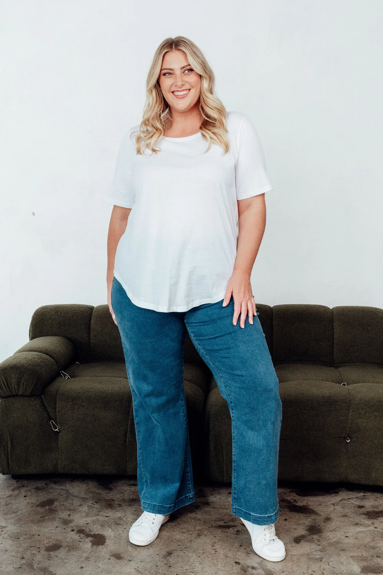 Maddy Blue Wide Leg Jeans