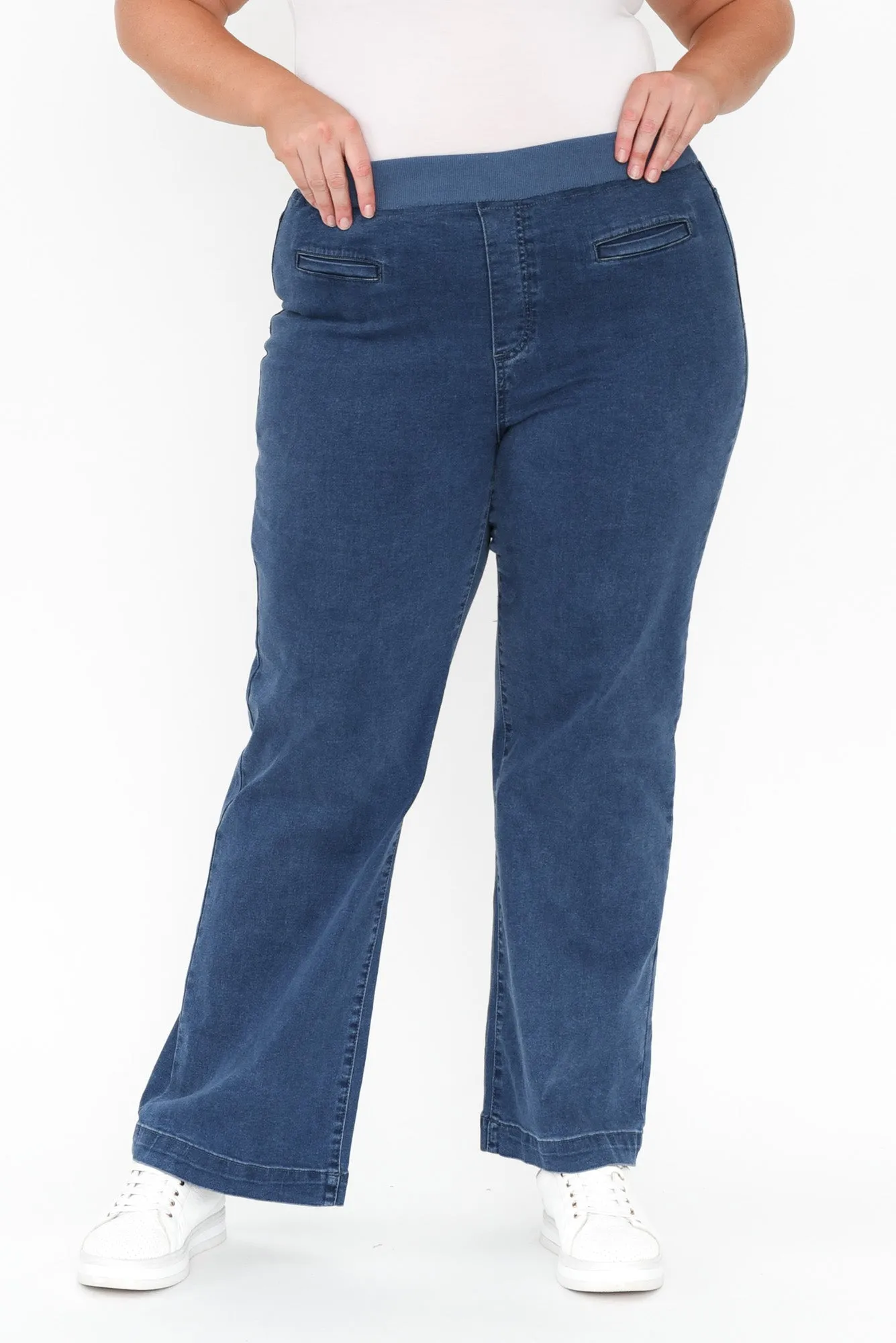 Maddy Blue Wide Leg Jeans