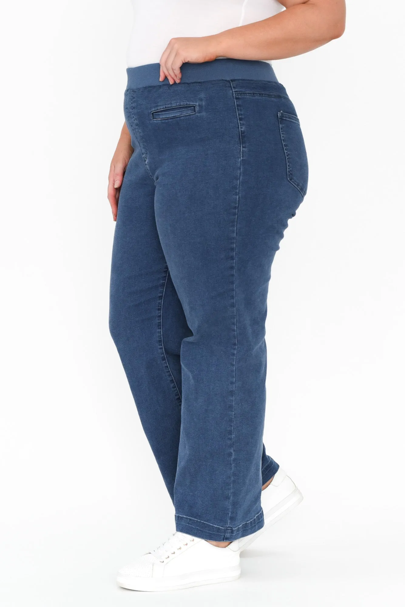 Maddy Blue Wide Leg Jeans