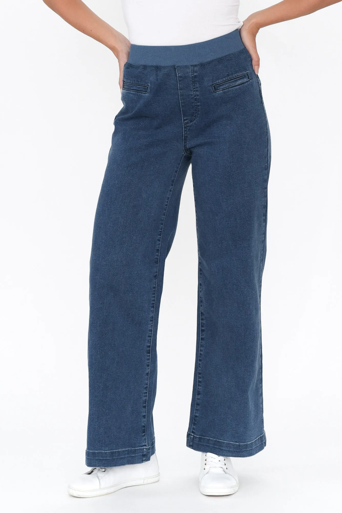 Maddy Blue Wide Leg Jeans