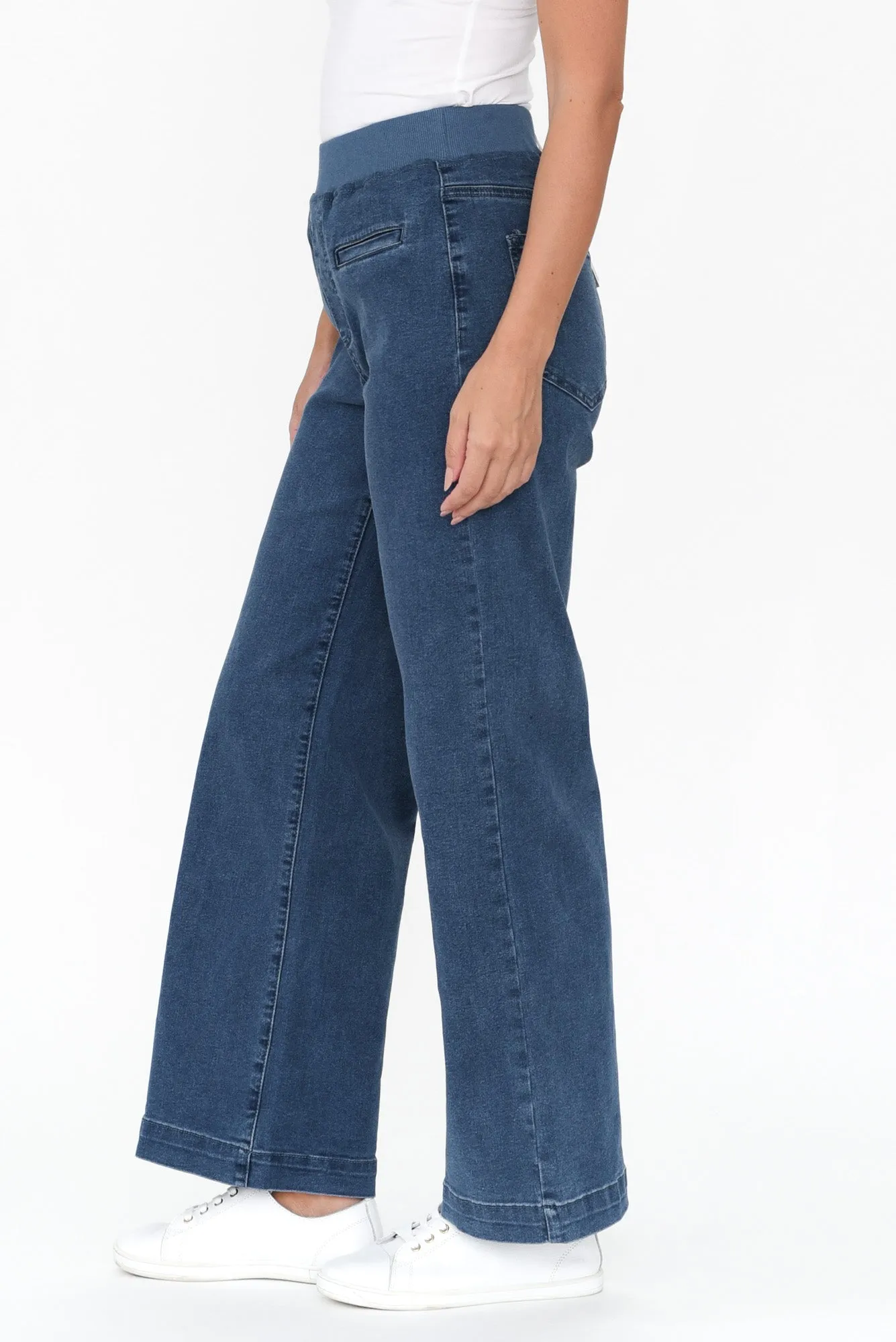 Maddy Blue Wide Leg Jeans