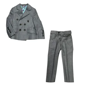 Melange Grey Double Breasted Suit