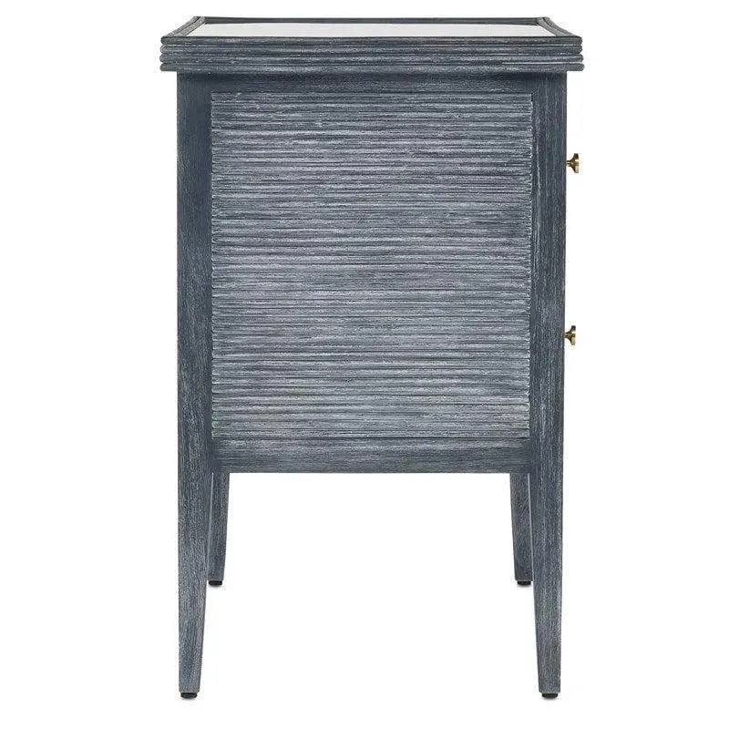 Navy Brushed Brass Chest Barry Goralnick Collection