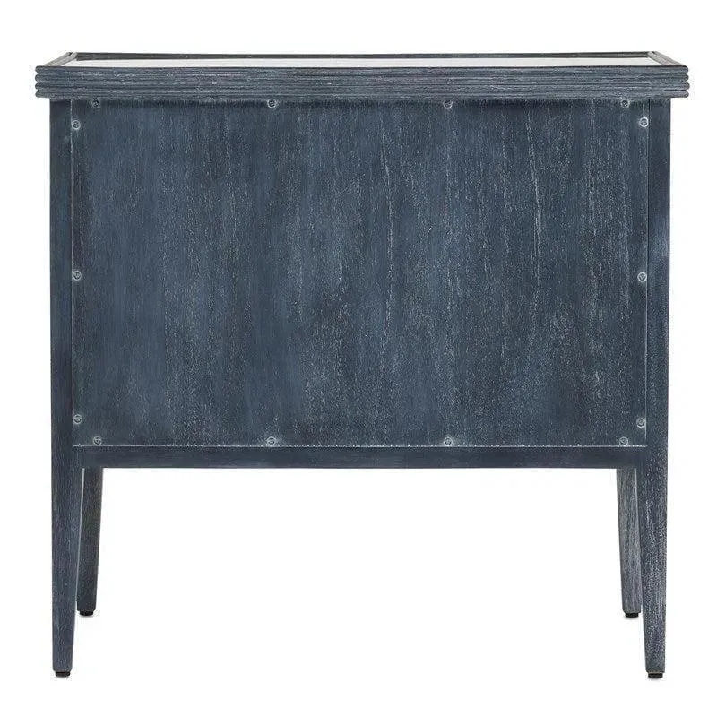 Navy Brushed Brass Chest Barry Goralnick Collection