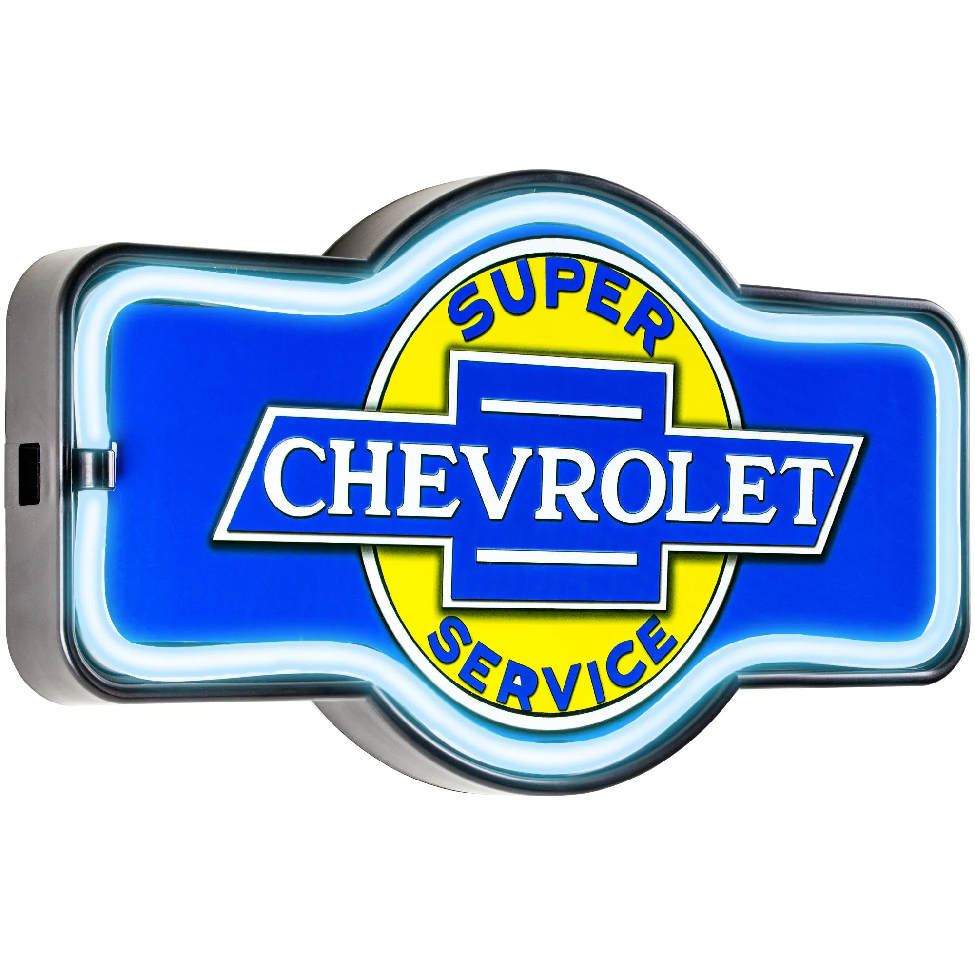 Officially Licensed Chevrolet LED Neon Light Sign Wall Decor (9.5” x 17.25”)