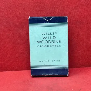 Original Vintage Wills Woodbine Playing Cards – Rare Collectible Deck