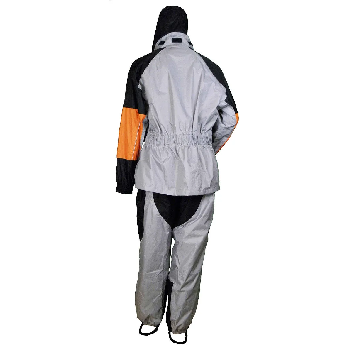 RS35G Unisex Rain Suit (Gray/Black & orange)