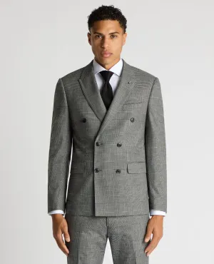 Slim Fit Double Breasted Suit Jacket