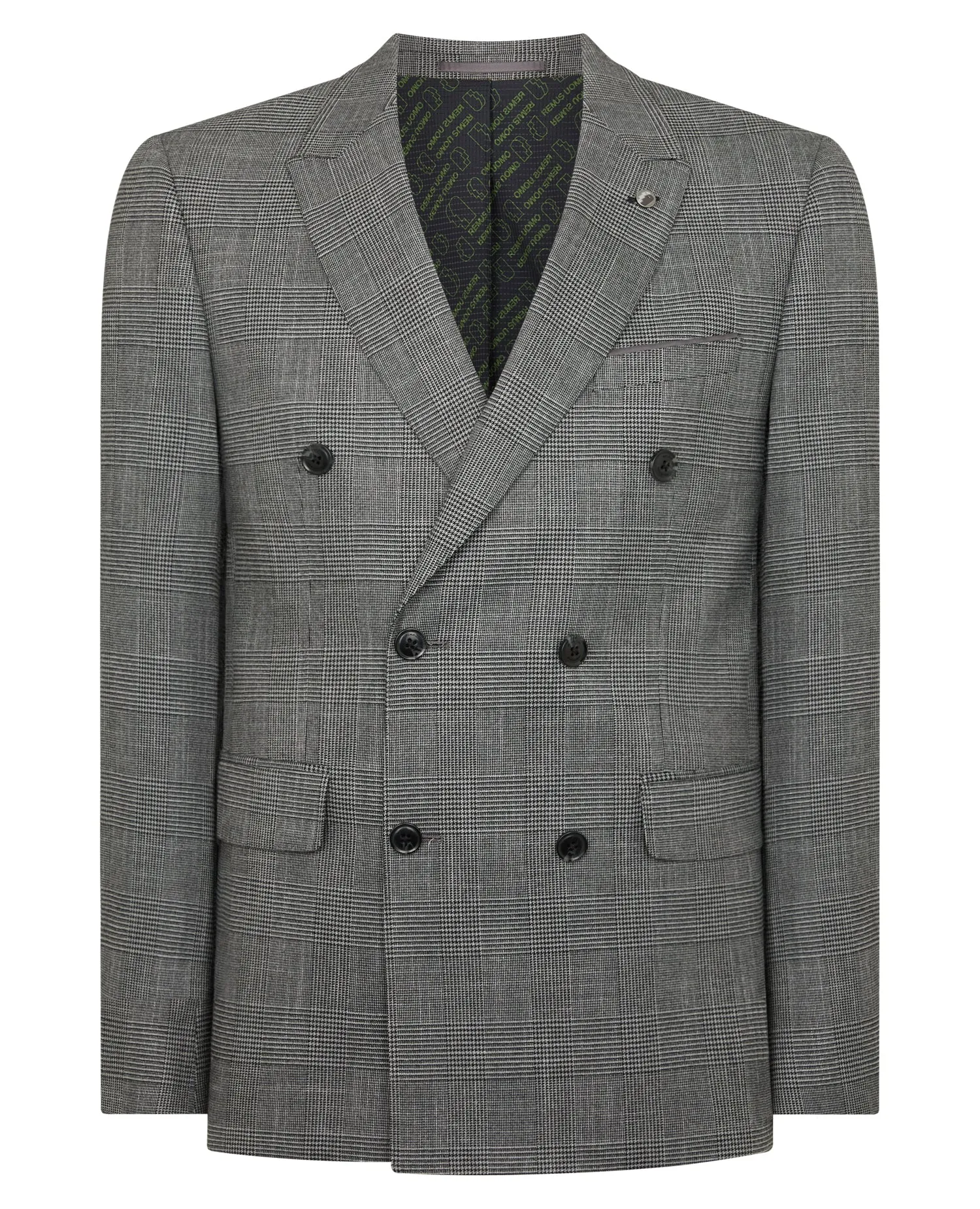 Slim Fit Double Breasted Suit Jacket