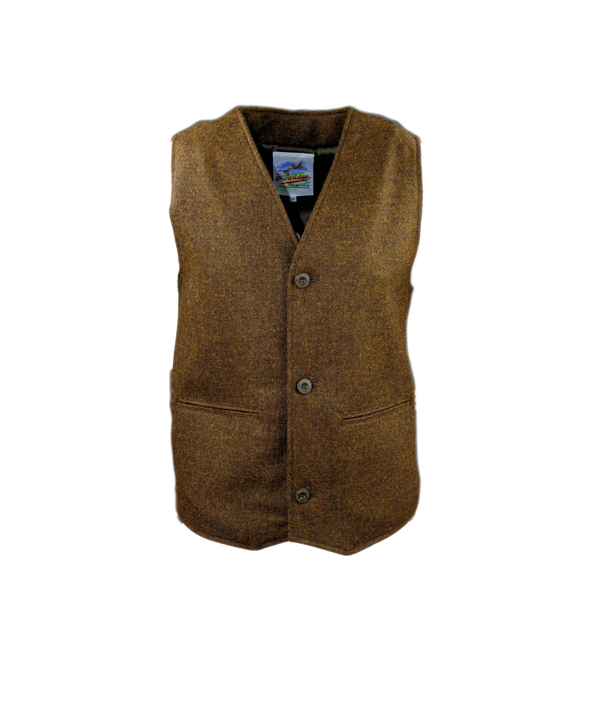 Stafford Tweed Waistcoat - Foliage Brown