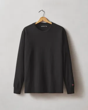 Vintage Crew Long Sleeve Tee - Black