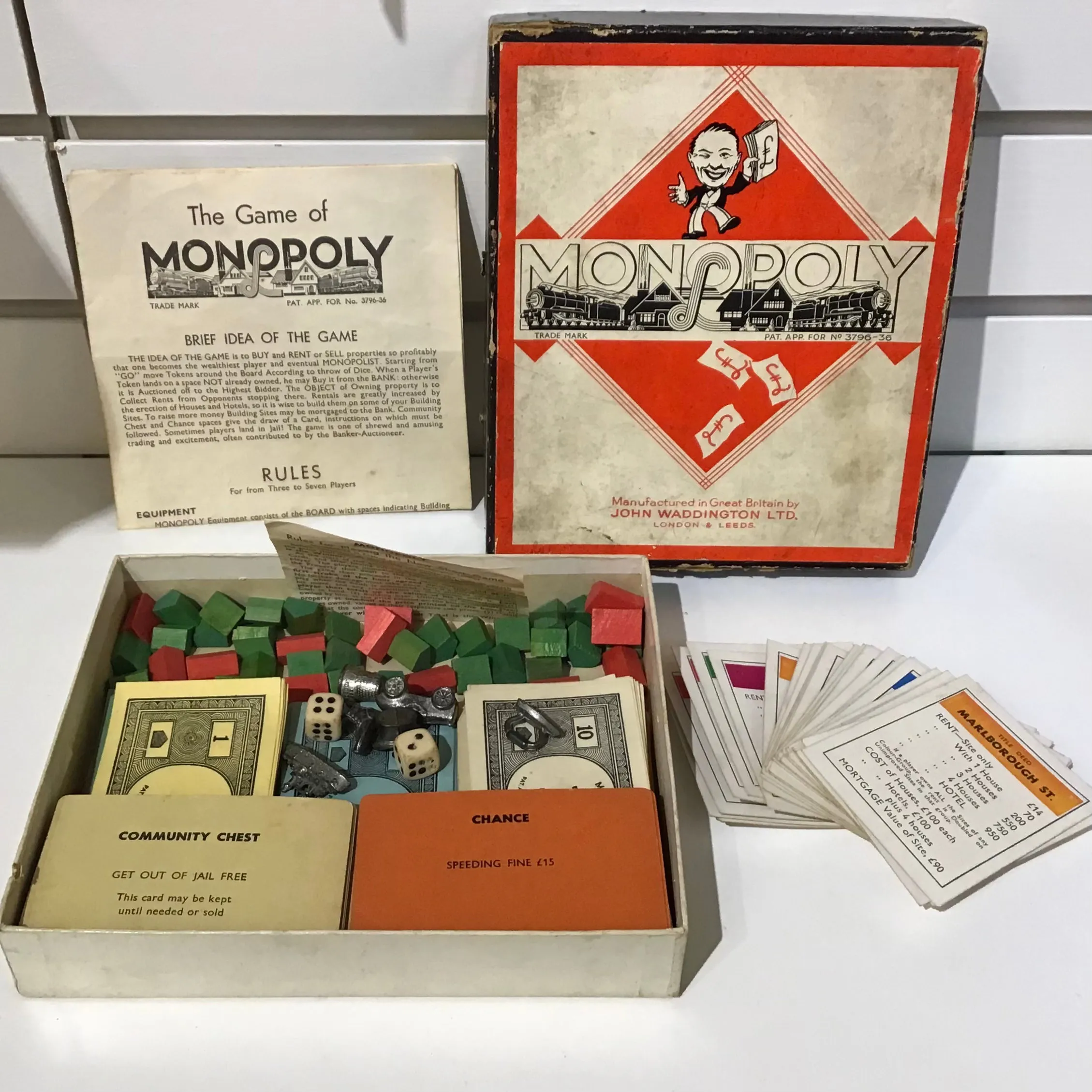 Vintage Monopoly Game