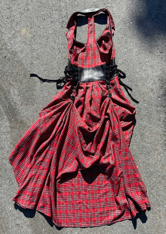 VINTAGE PLAID BALLGOWN