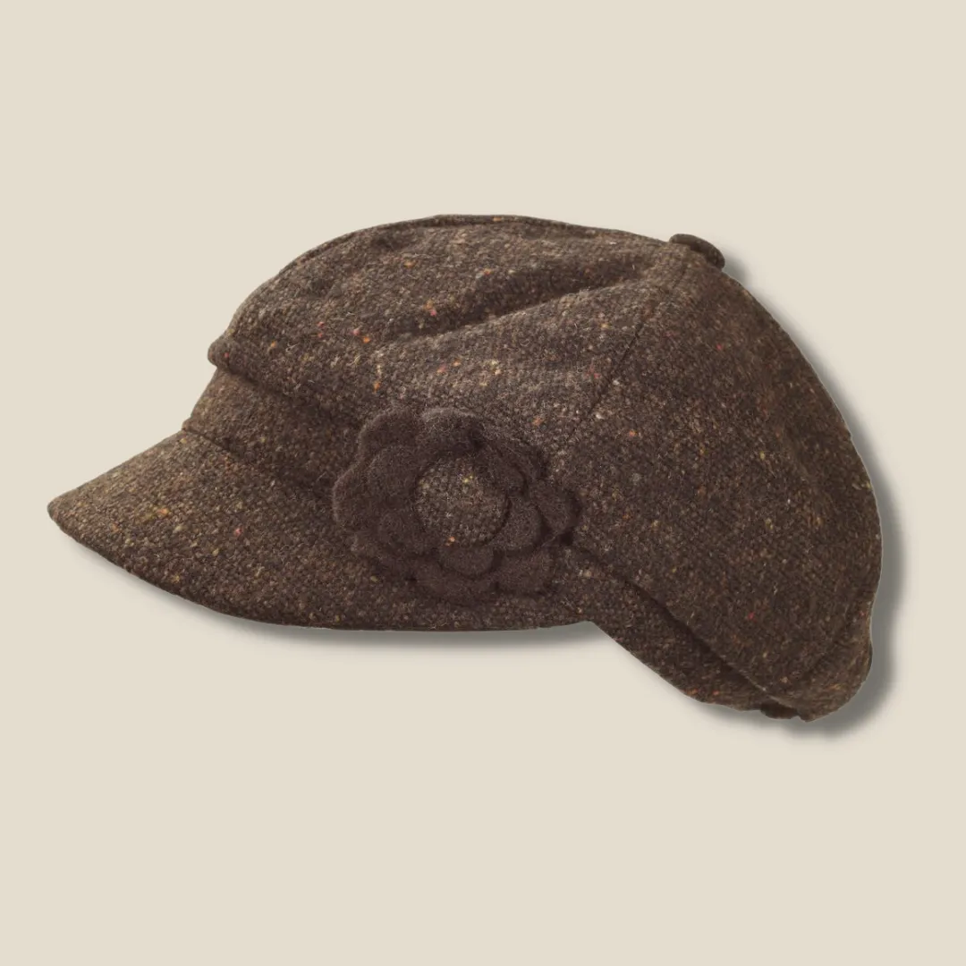 WOMEN'S TWEED FLOWER CAP - SAVE